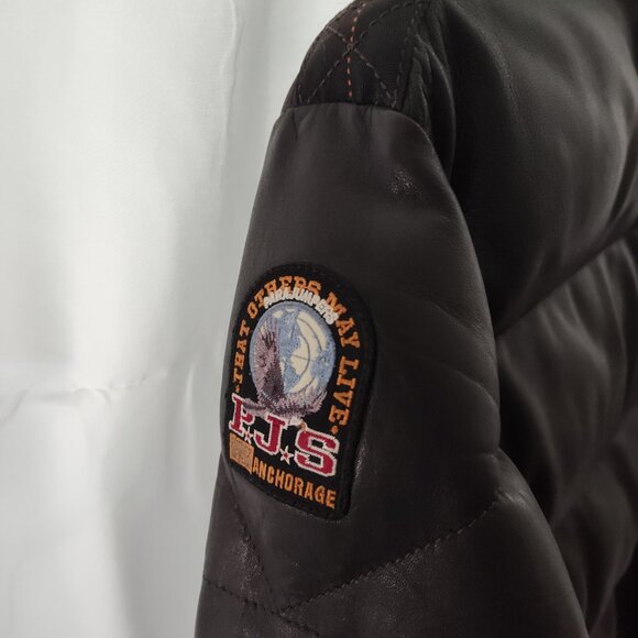 Parajumpers XL Kristof Lambskin Leather Bomber Jacket – Like New - Picture 6 of 9